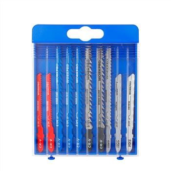 Conjunto de lâminas de serra vertical com haste T