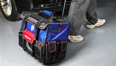 Bolsa de ferramentas de rolamento resistente WORKPRO 450 mm: a solução defini...