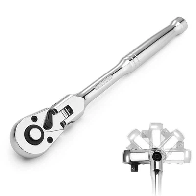 Alça de catraca com cabeça flexível de 1/4"