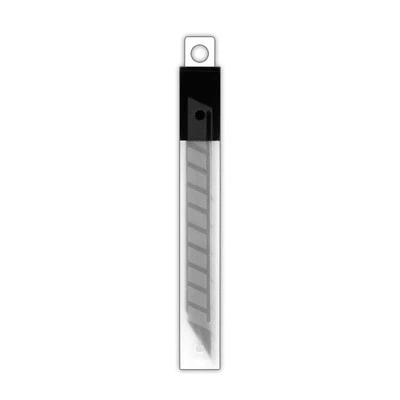 10PC 9MM 30 graus SNAP OFF BLADE PRETO