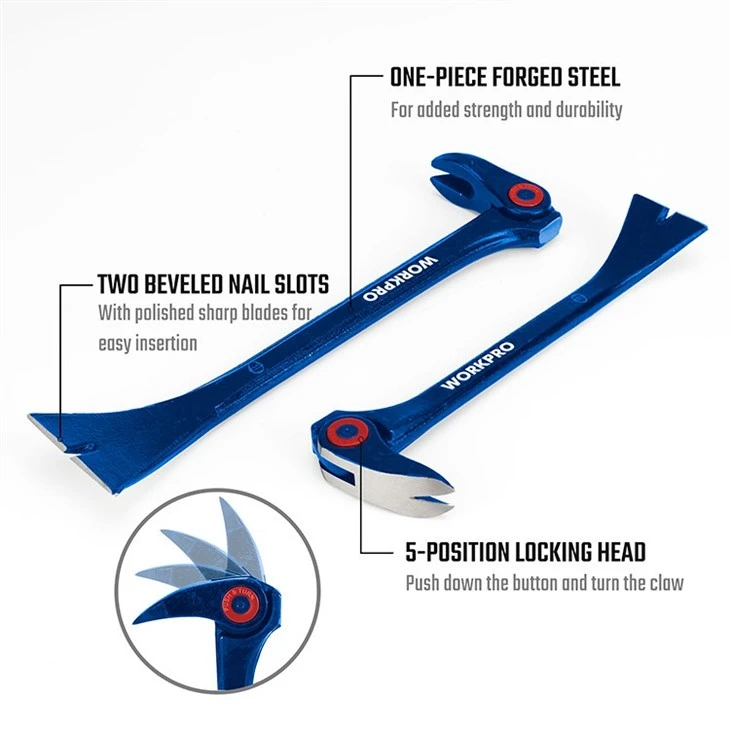 2PC INDEXABLE PRY BAR SET