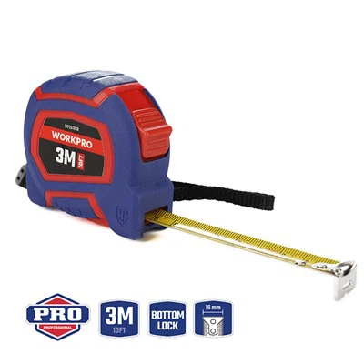 FITA MÉTRICA 3M (10FT)x16MM COM LÂMINA REVESTIDA DE NYLON