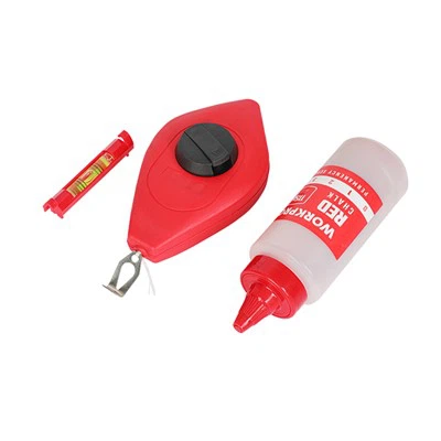 CONJUNTO DE CARRETEL DE LINHA DE GIZ WORKPRO 30M COM GIZ VERMELHO