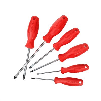 CONJUNTO DE CHAVE DE FENDA WORKPRO 6PC CR-V